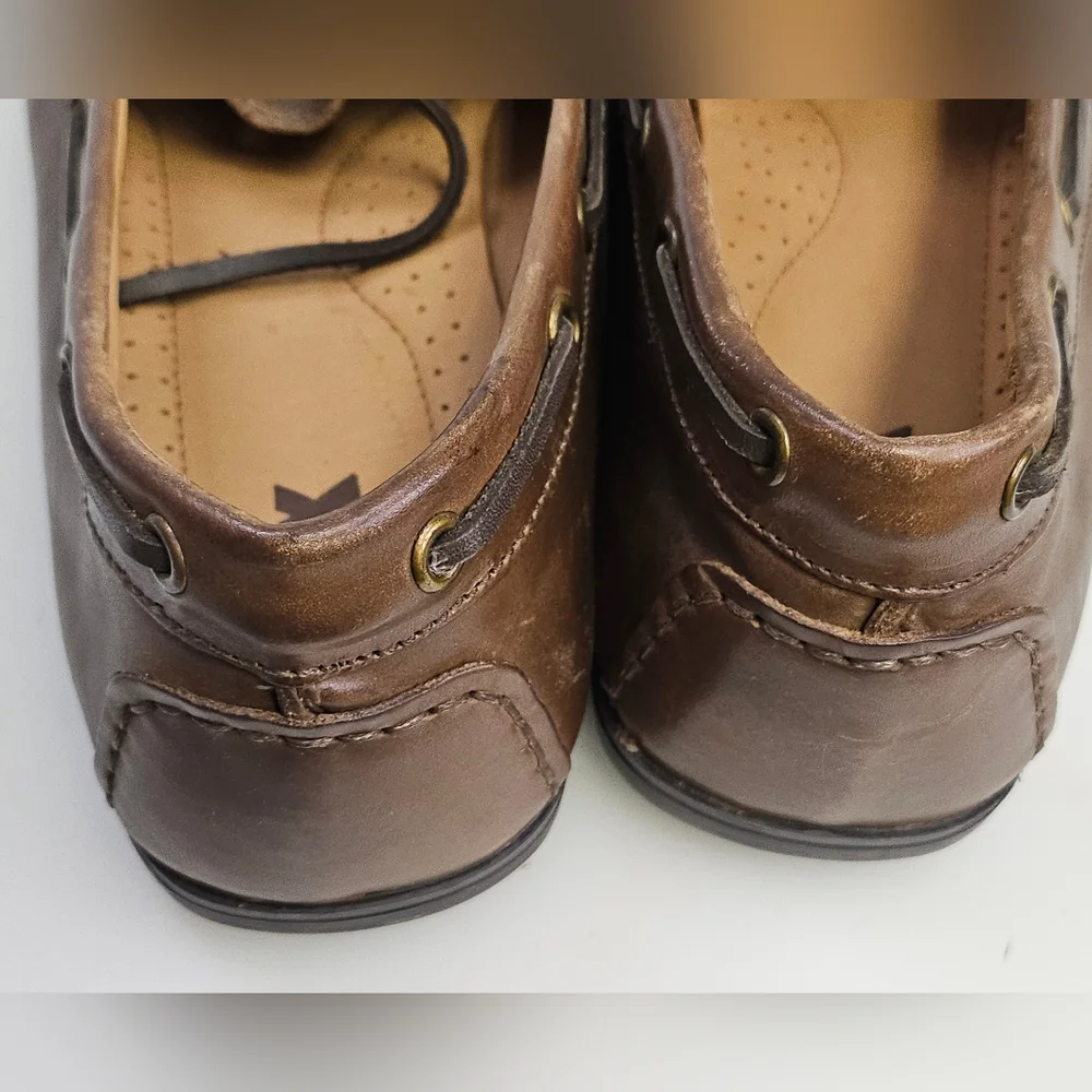 GBX Henley Loafer‎ Soft Brown Leather Slip-On Driving Shoes Mens Size 12D